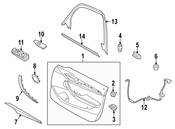 BMW Channel SealingInsideDoor Front Right - Genuine BMW 51332990302