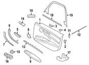 BMW Trim Switch Power WindowDriver'S Side (Venetobeige) - Genuine BMW 51417283833