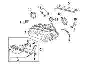 BMW Repair Kit Headlight - Genuine BMW 63126939207