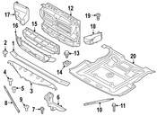BMW Air Duct Front Bottom - Genuine BMW 51647331789