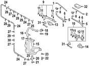 VW Washer Fluid Reservoir - Genuine VW 3D0955453R