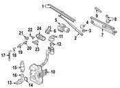 VW Windshield Washer Pump - Genuine VW 5K0955651