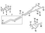 BMW Exhaust Muffler - Genuine BMW 18307646939