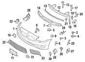 BMW Deformation Element Front Bottom Right (M) - Genuine BMW 51118049672
