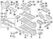 BMW Cover Centre Console (Black) - Genuine BMW 51169185181