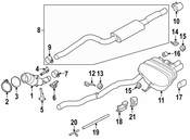 BMW Exhaust Tail Pipe Tip - Genuine BMW 18307823928