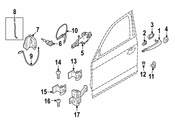 BMW Front Door Brake - Genuine BMW 51217446721