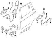 BMW Rear Door Brake - Genuine BMW 51222990642