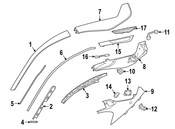 BMW Grille Tail Section Left - Genuine BMW 51447352683