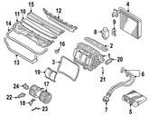 BMW HVAC Blower Motor - Genuine BMW 64118373985
