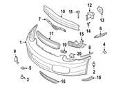 Porsche Air Duct Retaining Frame - Genuine Porsche 9875055550001C
