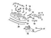 BMW Set BracketsCtrl Unit Xenon Light Rght - Genuine BMW 63128386556
