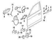 BMW Door Brake Front Left - Genuine BMW 51217347105
