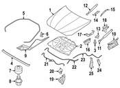 BMW Lock Bonnet Active Right - Genuine BMW 51237184442