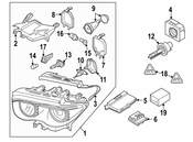 BMW Repair Kit Left Headlight - Genuine BMW 63126917365