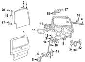 VW Hatch Lift Support - Genuine VW 7D0829331F