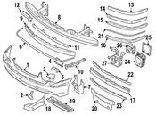 BMW Licence Plate Base Primed (Chromline) - Genuine BMW 51117043451