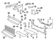 BMW Right Support F Roll.Blind Sight Protect (Black) - Genuine BMW 51478400116