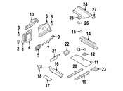 BMW Trim Panel Trunk Bottom Left (Anthrazit) - Genuine BMW 51477253805