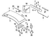 BMW Trunk Lock Actuator Motor (740i 740iL) - Genuine BMW 67338352202