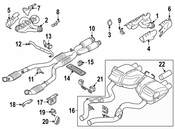 BMW Exhaust Tail Pipe Tip - Genuine BMW 18307839518