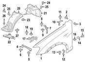 BMW Pressure Lip Seal Front Right - Genuine BMW 51627354678