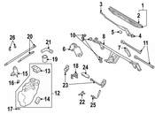 Audi VW Windshield Washer Hose Clamp - Genuine VW Audi N90107203