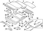 Audi Sunroof Motor (A3 A3 Quattro) - Genuine Audi 8P4959591B