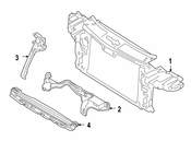 Porsche Radiator Support Panel - Genuine Porsche 95550559402