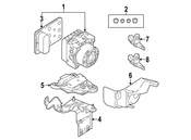 VW ABS Hydraulic Assembly - Genuine VW Audi 5Q0614517DPBEF