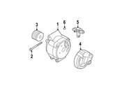 Mini Alternator Cable Cap - Genuine Mini 12317512171