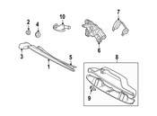 Volvo Windshield Wiper Motor Rear (C30) - Genuine Volvo 31290792