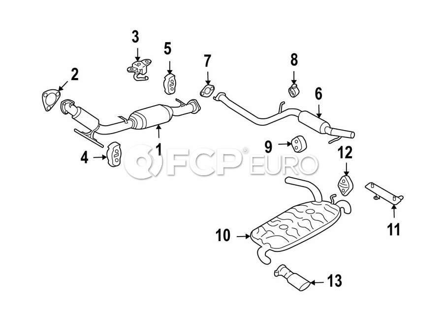 Volvo Exhaust Tail Pipe - Genuine Volvo 30776887 | FCP Euro