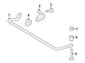 Volvo Suspension Stabilizer Bar Link Nut - Genuine Volvo 987884