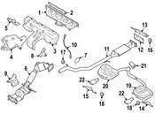 Volvo Exhaust Manifold Right (S80) - Genuine Volvo 36000380