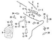 Volvo Windshield Wiper Motor Front (XC60) - Genuine Volvo 31333454