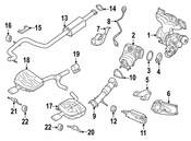 Volvo Exhaust Bracket - Genuine Volvo 30793788