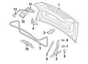 Volvo Trunk Lock Actuator Motor - Genuine Volvo 31440243