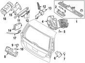 Volvo Tailgate Pull Down Motor (XC70) - Genuine Volvo 31218394