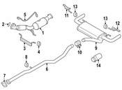 Volvo Exhaust Pipe - Genuine Volvo 31321353