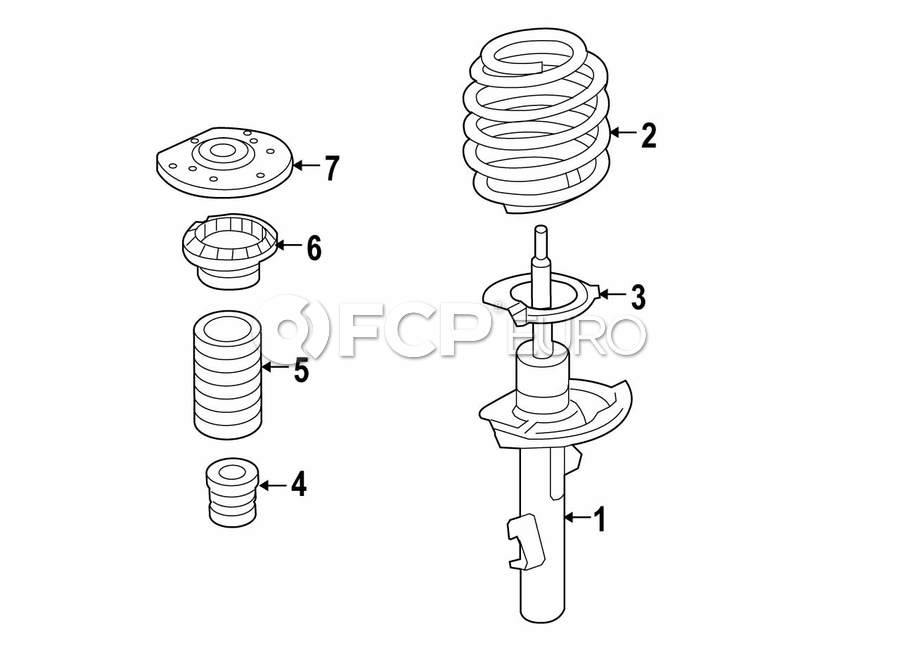 Volvo Strut Assembly - Genuine Volvo 31340347 | FCP Euro