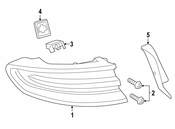Porsche Tail Light Assembly - Genuine Porsche 95B945091AK