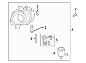 Porsche Fog Light - Genuine Porsche 99763107203