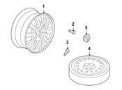 Porsche Wheel Cap - Genuine Porsche 955361303079A1