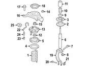 Porsche Coil Spring Shim - Genuine Porsche 95B411178