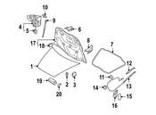 Porsche Hood Seal - Genuine Porsche 95551170701