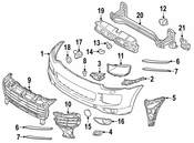 Porsche Fog Light Trim - Genuine Porsche 958505824009B9