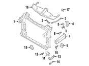 Porsche Radiator Support Access Cover Clip - Genuine Porsche 95800854000