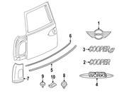 MINI Door Molding - Genuine MINI 51130053543