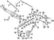 Audi Windshield Wiper Linkage - Genuine Audi 8P1955023L